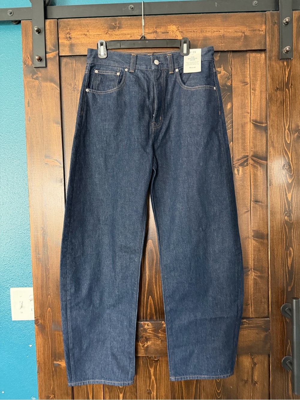 Madewell Dark Indigo Wide-Leg Jeans